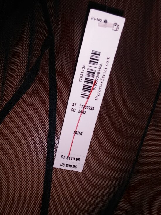 Victoria Secret Lingerie Jumpsuit One Piece Pantsuit Black Sheer Embroidered New - Picture 12 of 15